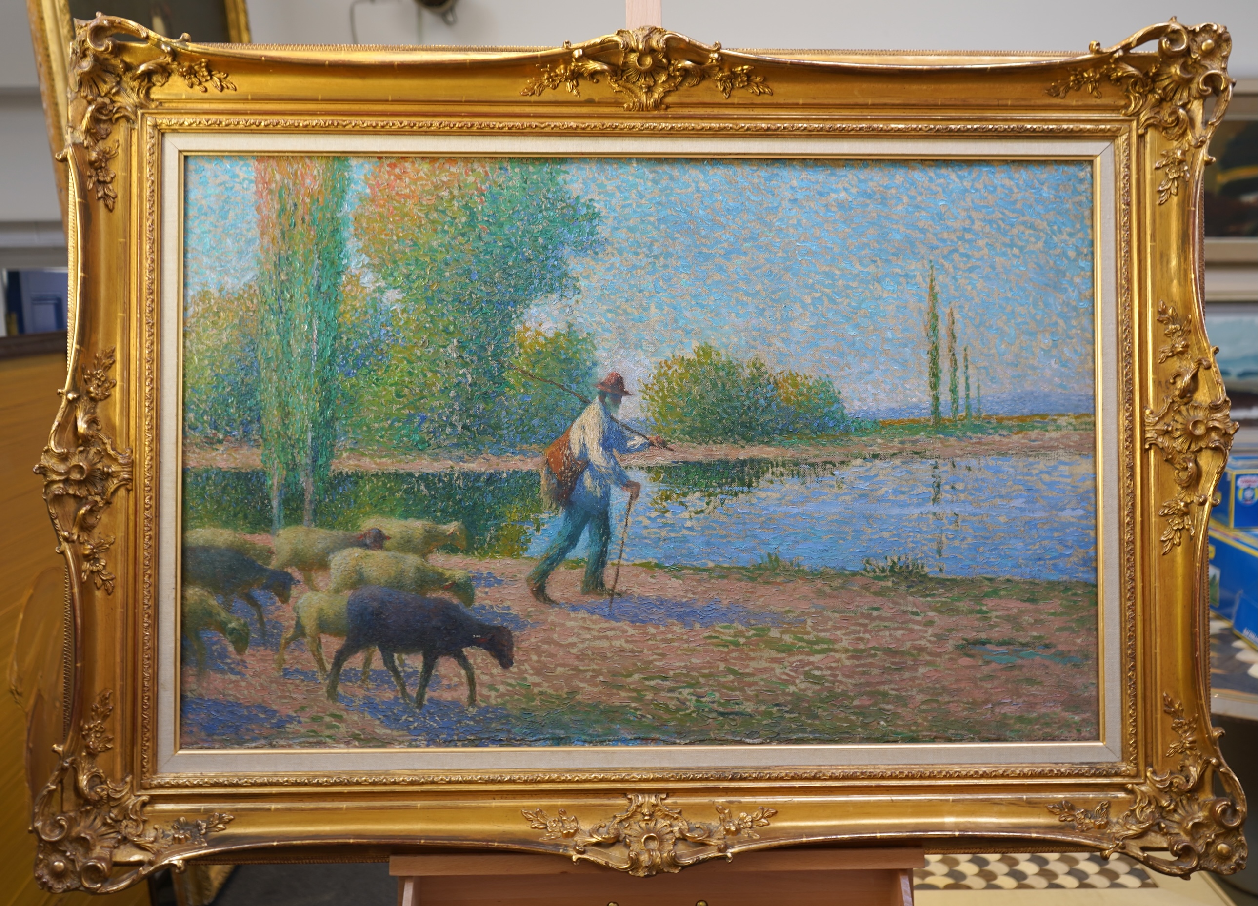 Manner of Henri Martin, French (1860-1943), 'Berger'